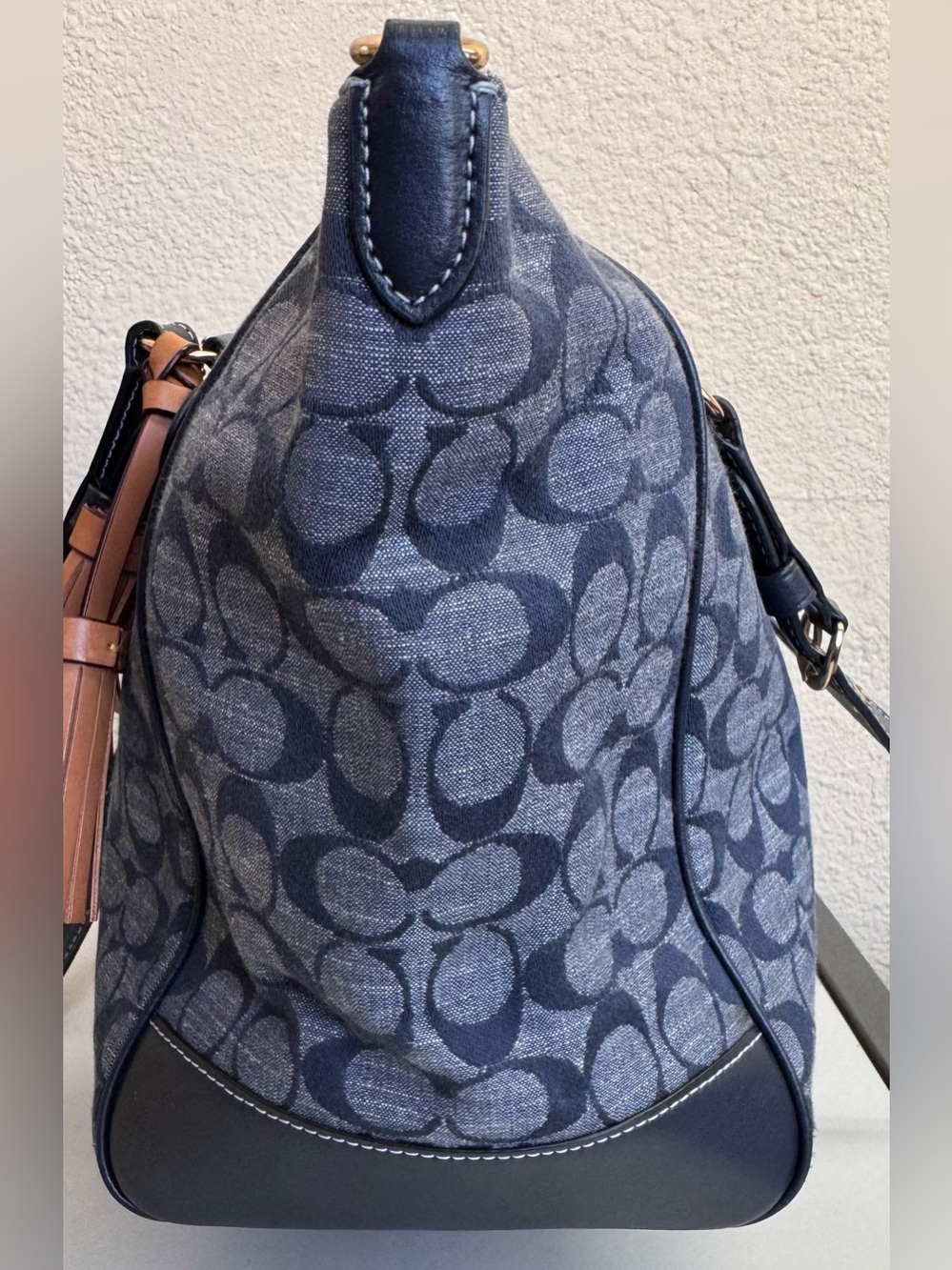 Coach Kleo Denim Carryall Tote - Picture 5 of 9